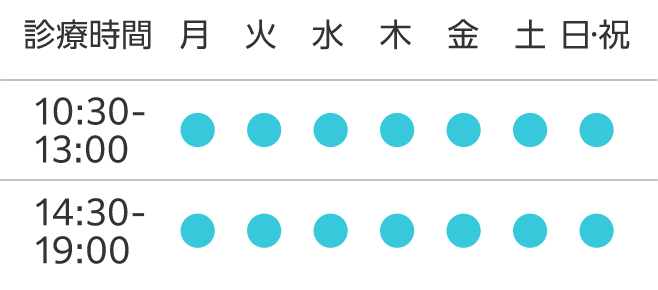 診療時間(スマホ用)